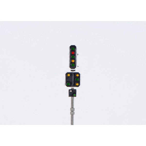SBB Hauptsignal 5L (gn-rt-gn-ge-gn), Vorsignal,Abfahrsignal mit 2 integrierte Q  