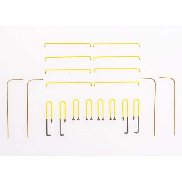 Spur 1:  Zubehör-Set Griffstangen gelb, passend für Spur 1 Krokodil  
