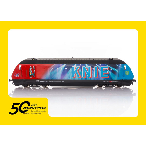Jubiläumsangebot  50 Jahre Zugkraft Stucki  Spur 1:  SBB Re 460 "Circus Knie 3"  
