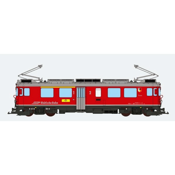 Spur LGB:  RhB ABe 4/4 III, Nr. 53, Tirano, rot, Vorbildzustand um 2014,   -  Neuauflage eines fas..