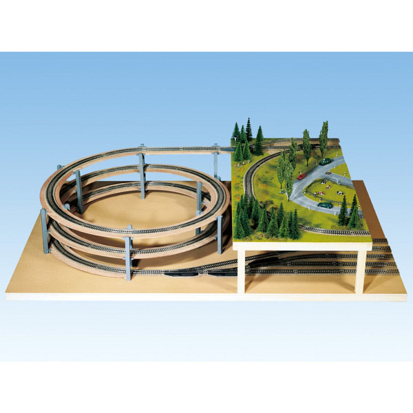 LAGGIES Gleiswendel-Komplettbausatz, 1-gleisig Grundkreis 