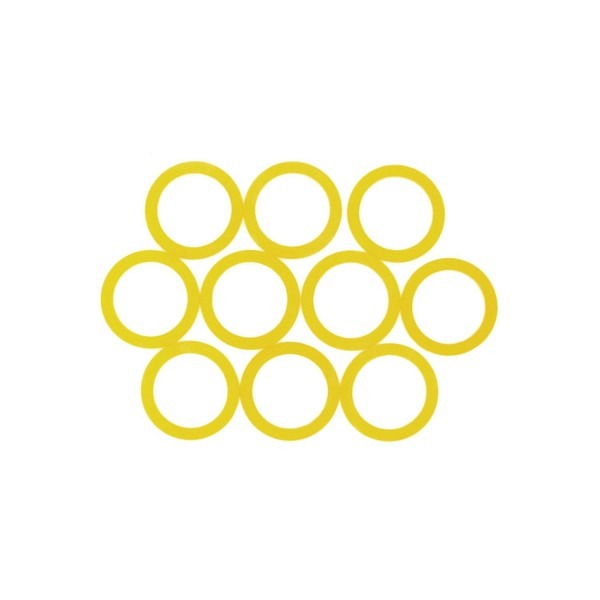 10 Stk. Haftreifen 25 x 32 x 1mm für LGB-Loks wie Ge 4/4 II Art. 28437. 