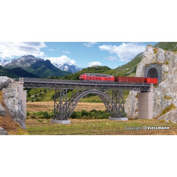 Stahlträger-Viadukt  Müngstertal, eingleisig   