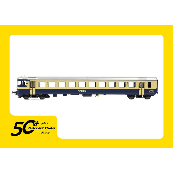 Jubiläumsangebot  über 50 Jahre Zugkraft Stucki BLS Steuerwagen BT9 Bt 20-33 951 mit aktuellem Log..