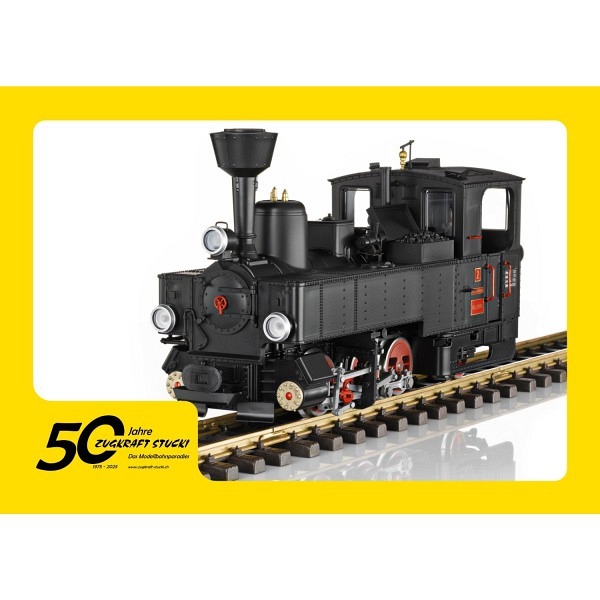 Jubiläumsangebot  50 Jahre Zugkraft Stucki   - Spur LGB:  -  Zillertalbahn Dampflok U2    