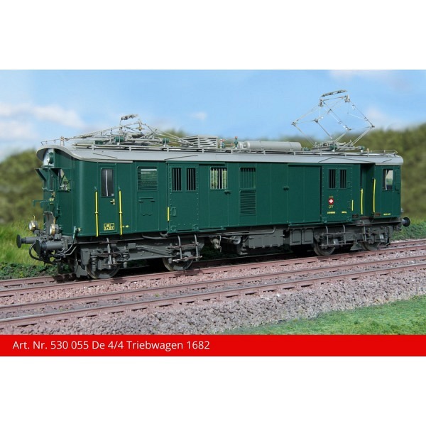 Spur 1: SBB De 4/4 1682, tannengrün, Depot Rorschach, R1Yv 21.12.79 