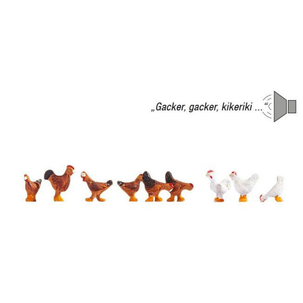 Hühner ( mit Soundmodul )  