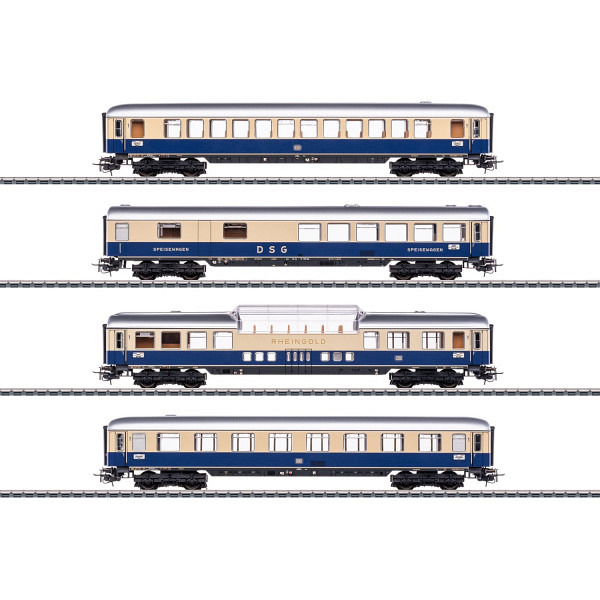 TEE-Rheingoldwagen-Set "Tin Plate" 