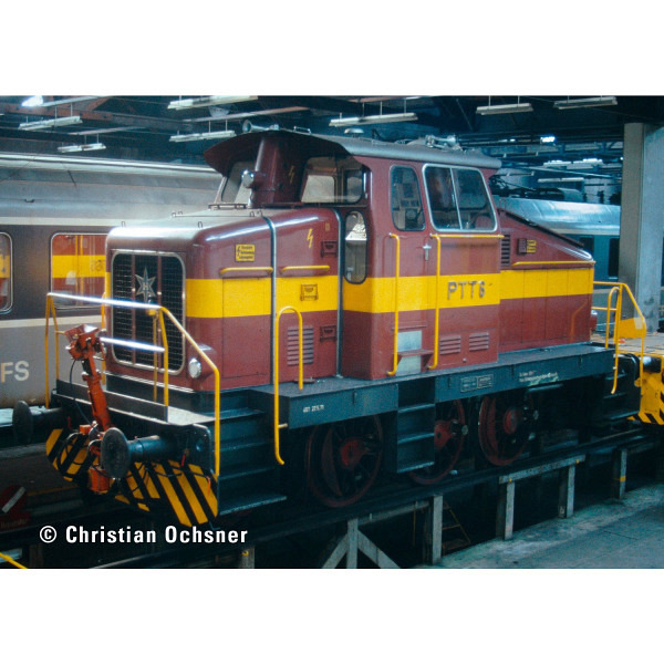 PTT-Diesel-Werkslokomotive - Postbahnhof Zürich-Sihlpost Schweiz 