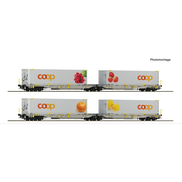 "coop"  2-tlg. Set 2 - Doppeltaschen-Gelenkwagen T2000, railCare - Vorbestellpreis