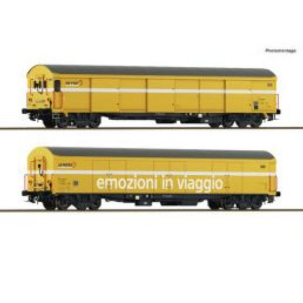 2-tlg. Set: Paket-Postwagen, Wascosa 