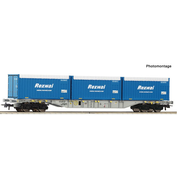 SBB  Containertragwagen, Gattung Sgns, der Ahaus Alstätter Eisenbahn - Wir wechseln die Achsen auf..