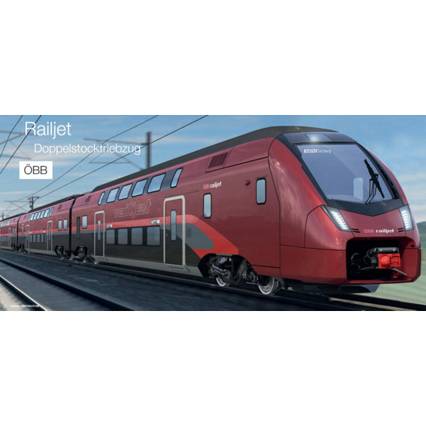 Vorankündigung:  ÖBB  6-tlg. Set: Railjet-Doppelstocktriebzug Rh 4706 -  Es ist noch kein Preis be..