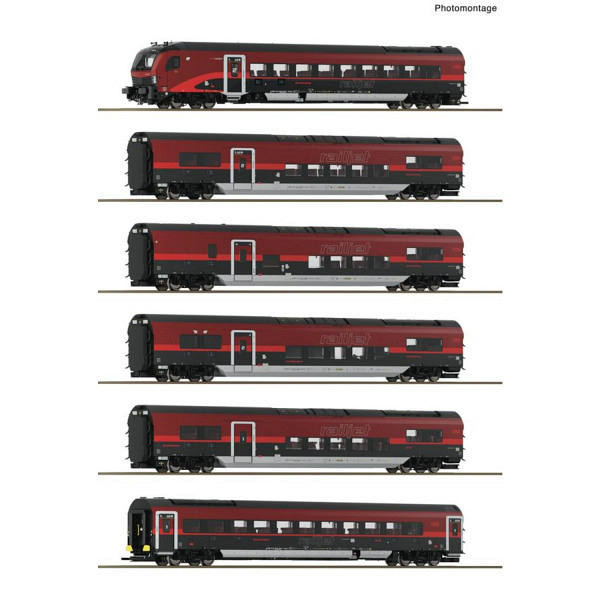 ÖBB - 6-tlg. Set 1: Railjet 2 - Vorbestellpreis  -  geeignet für das 3-L-ACS-System Märklin