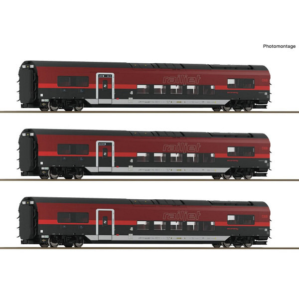 ÖBB - 3-tlg. Set 2: Railjet 2 -  Vorbestellpreis   -   geeignet für das 3-L-ACS-System Märklin