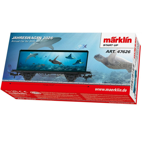 Märklin Start up: Containerwagen in einer attraktiven Meeresgestaltung 