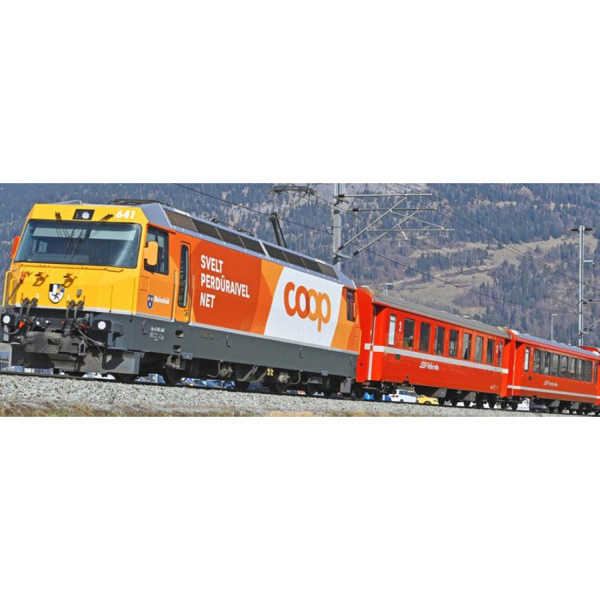 Spur HOm:  RhB Ge 4/4 III 641  Werbelok "Coop" mit Sound 