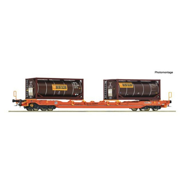 Taschenwagen T5, Wascosa - Wir wechseln die Achsen auf Wunsch kostenlos auf AC-Märklin-System 