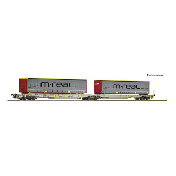 Doppeltaschen-Gelenkwagen T2000, AAE - Wir wechseln die Achsen auf Wunsch kostenlos auf AC-Märklin-System 