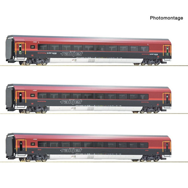 3-tlg. Set 2: Railjet 1, ÖBB geeignet für das 3-L-ACS-System Märklin