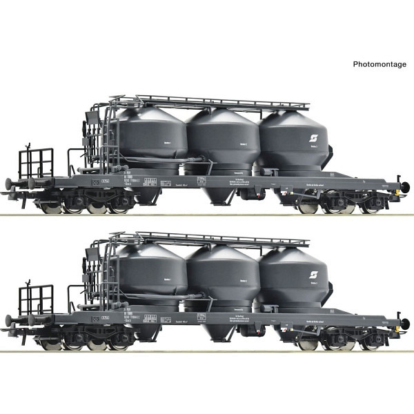  2-tlg. Set: Staubsilowagen, ÖBB - Wir wechseln die Achsen auf Wunsch kostenlos auf AC-Märklin-System 