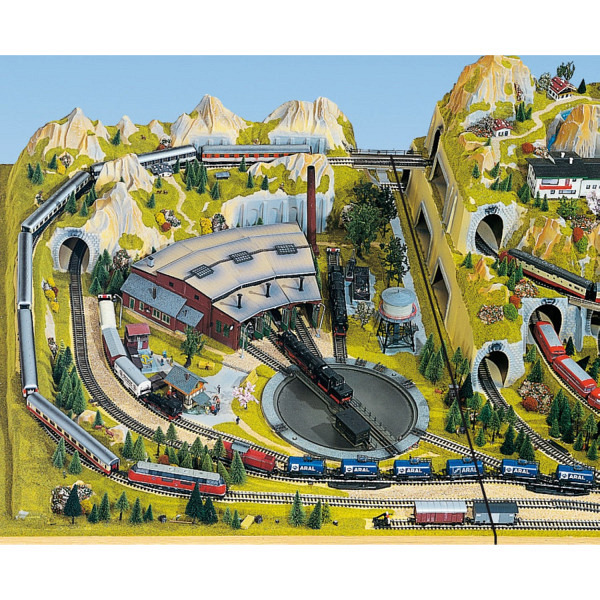 Anbauteil links "Drehscheibe" 100 x 140 cm, 26 cm hoch 