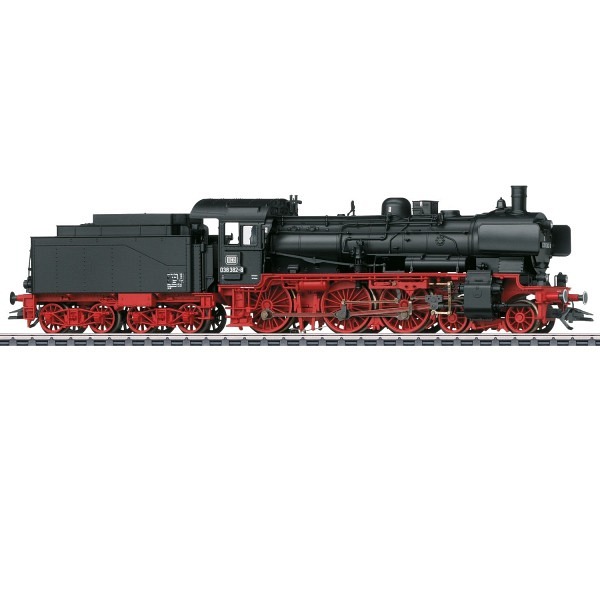Dampflokomotive mit Schlepptender BR 038 der DB, ehemalige preussische P8 