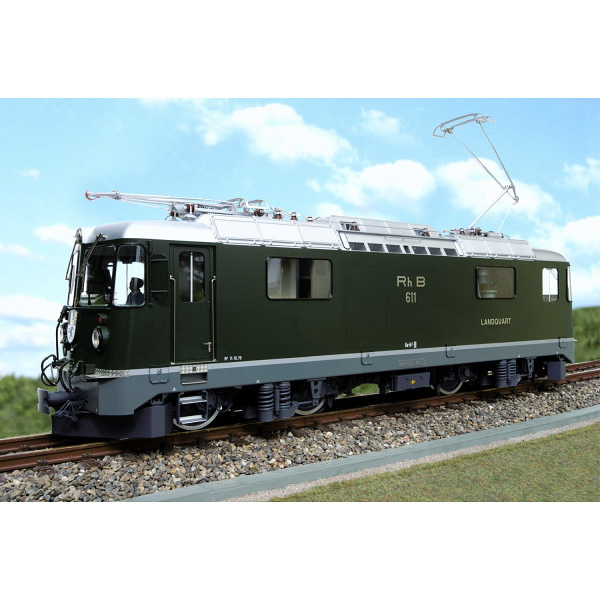 Spur LGB:  RhB Ge 4/4 II  611 "Landquart" grün, runde Lampen 