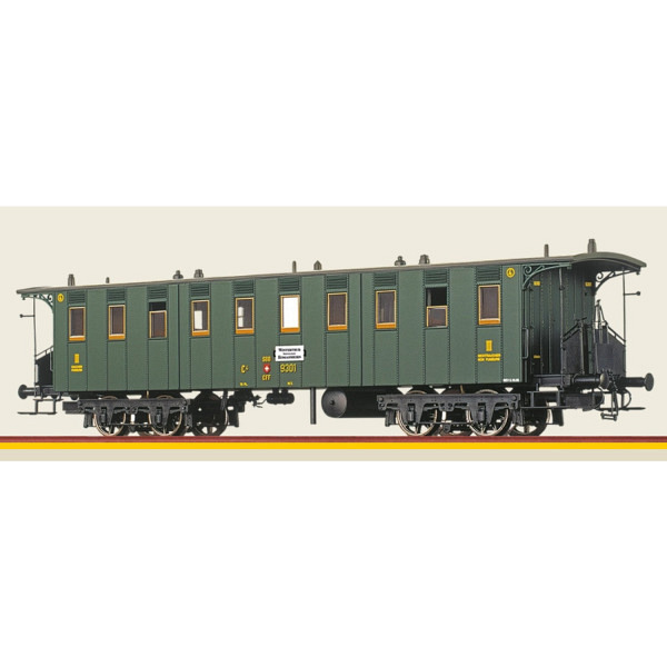 SBB Personenwagen C4  Betriebsnummer: 9301 -- Dieser Wagen verfügt über WS-Achsen und passt perfekt zum Märklin 3-L-System 