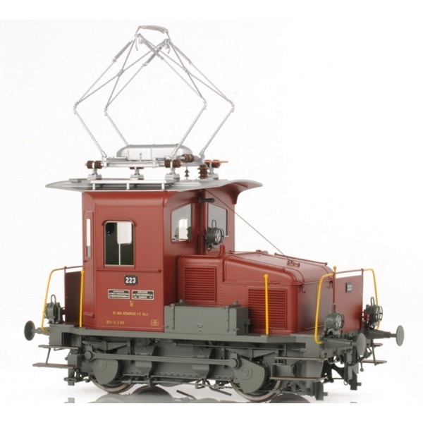 Vorankündigung  Spur 1: SBB  Te II  221  "Historisches Modell"  braun - Es handelt sich um eine ab..