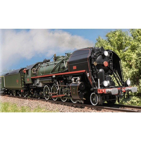 Dampflokomotive SNCF  141.R.1244, mit Öl-Tender  - Diese wunderschöne Lok ist betriebsfähig im Bah..