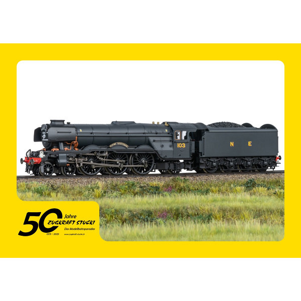 Jubiläumsangebot  50 Jahre Zugkraft Stucki Dampflokomotive Class A3 „Flying Scotsman“  