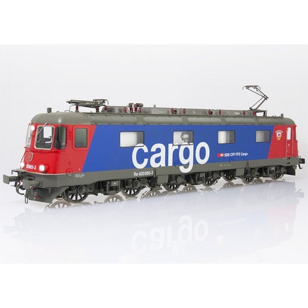Spur 1:  SBB Re 620 061-2 "Gampel Steg"  cargo blau/rot  