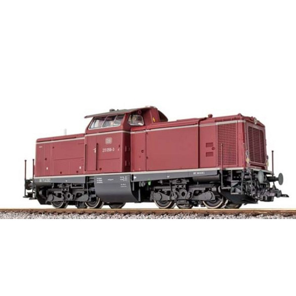 Diesellok 211 058, DB, Vorbildzustand um 1982, altrot, Sound+Rauch - geeignet für das 3-L-Märklin-..