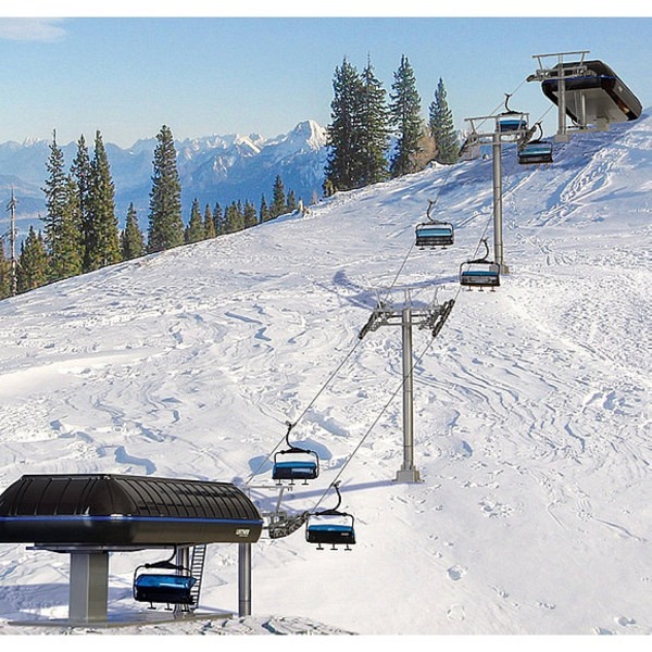 Sesselbahn mit 6er-Sesseln incl. Gebäude 