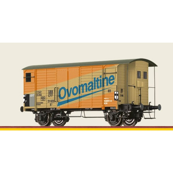 Klicken für Detailansicht Gedeckter Güterwagen K2 "Ovomaltine" SBB