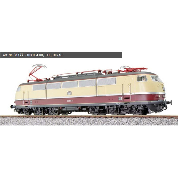Elektrolok, 103 004 DB, TEE, Vorbildzustand um 1979, LokSound, -  mit Digital heb- und senkbaren P..