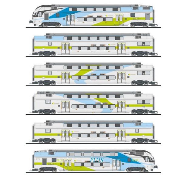 6-tlg. Elektro-Triebzug, KISS, WESTbahn - geignet für das 3-L-System von Märklin     