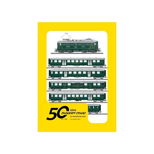 Jubiläumsangebot  50 Jahre Zugkraft Stucki - SBB  Schnellzug mit Re 4/4 und fünf verschiedene Leic..
