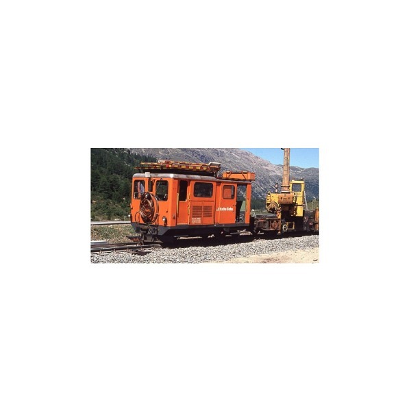 Spur HOm:  RhB Xm 2/2 9916, Turmtriebwagen orange  Sound - es handelt sich vorerst um eine unverbi..