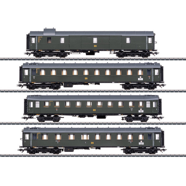 Schnellzugwagen-Set zur Dampflok BR 19.0 "Sachsenstolz" 