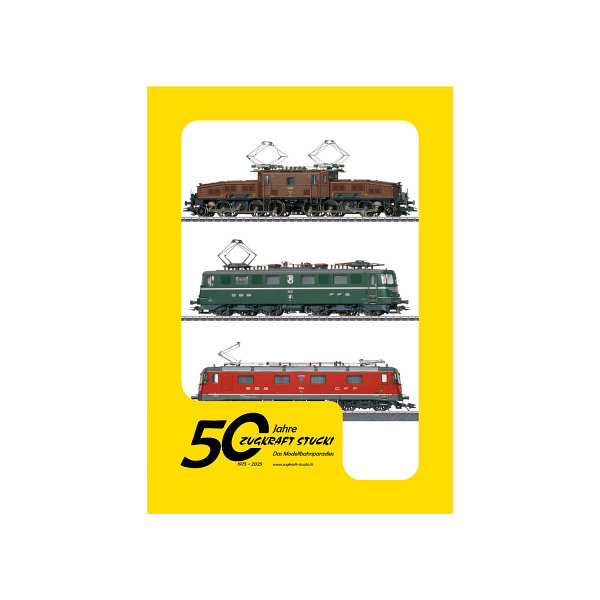 Jubiläumsangebot  50 Jahre Zugkraft Stucki      Lokparade mit drei der wohl schönsten SBB-Loks aus..