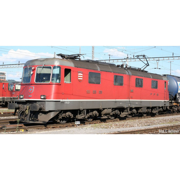 SBB E-Lok Re 6/6 11602 Prototyp, Morges, rot - Geeignet für das 3-Leiter-ACC-System von Märklin   