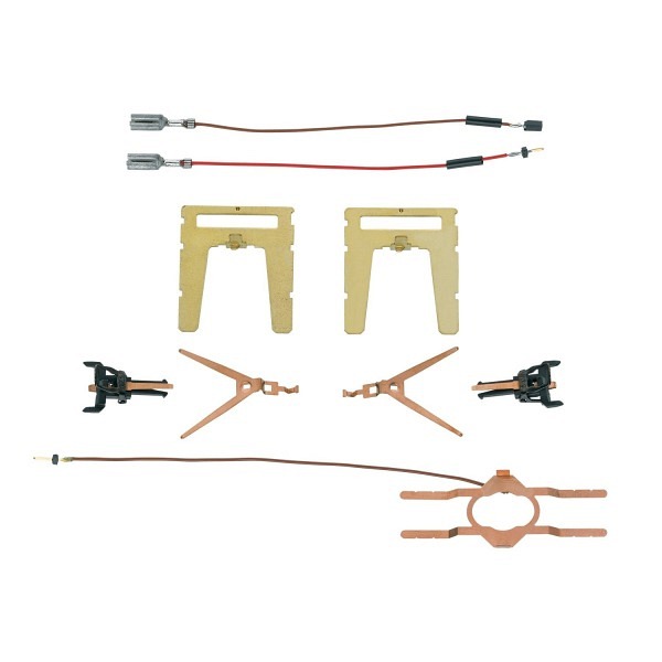 Stromführende Kurzkupplung für Normschacht, 1-polig, mit Kabel. 1 Paar 