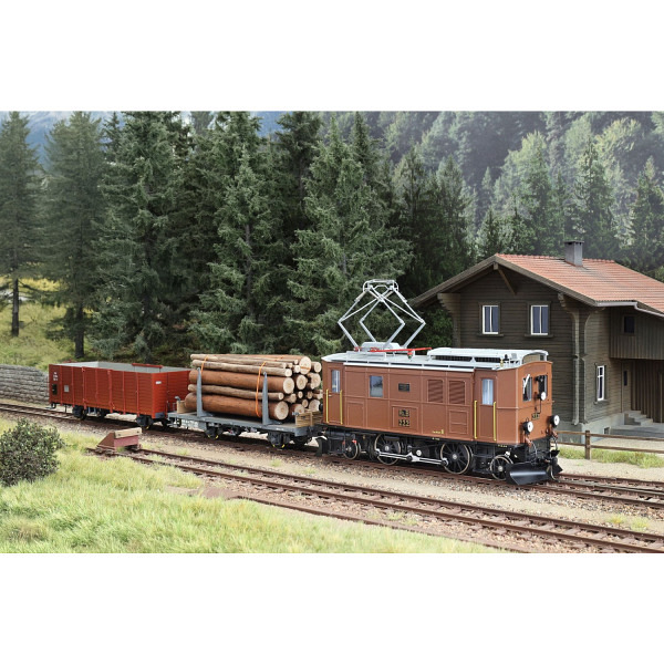 Spur 0m:  RhB Ge 2/4 222 Nostalgie-Stangenlok mit Sound - aktueller Betriebszustand    