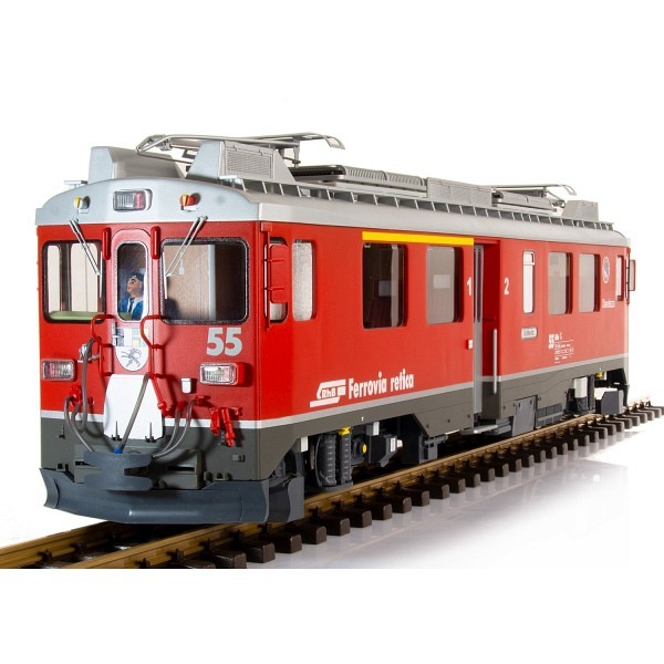 Spur LGB: RhB ABe 4/4 III, Nr. 55, Diavolezza, rot, Vorbildzustand 1990.   -  Neuauflage eines fas..