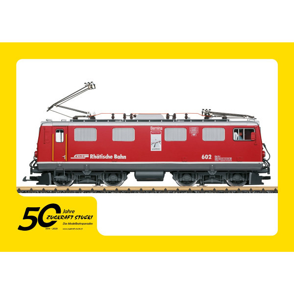 Jubiläumsangebot  50 Jahre Zugkraft Stucki   RhB Ge 4/4 I Nr. 602  rot   