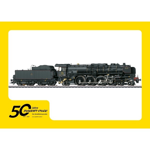 Jubiläumsangebot  50 Jahre Zugkraft Stucki      Schnellzug-Dampflokomotive Serie 13 EST   