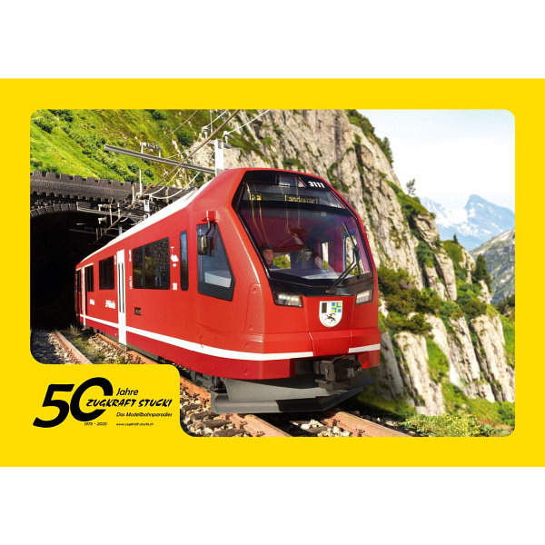 Jubiläumsangebot  50 Jahre Zugkraft Stucki    LGB:  Kompletter vierteiliger RhB Triebzug "Capricor..