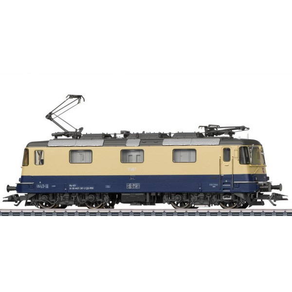 SBB  Elektrolok Re 421 11387, kobaltblau/beige   - Einzellok aus Doppelpackung Art. 37300 - Lok in..